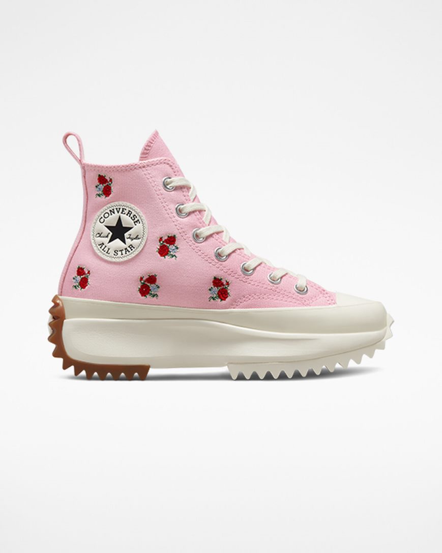 Topanky Na Platforme Converse Run Star Hike Embroidered Floral Vysoke Damske Oranžové Ruzove Červené | SK OLHCD5